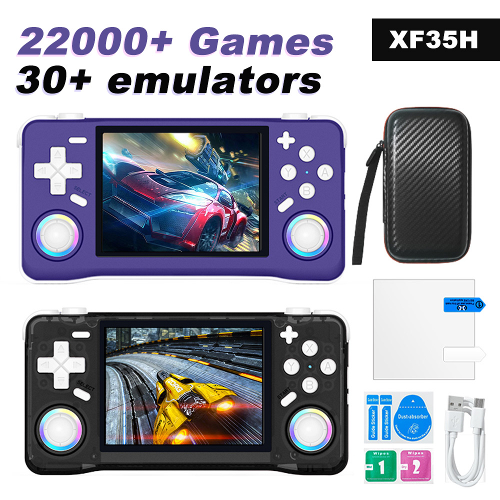 Retro Gaming Arcade Console - XF35H ポケットサイズ レトロゲーム機 3.5インチ フルフィットスクリーン RGBライト