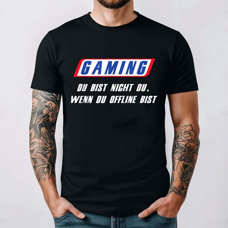 Retro Gaming Ideas - 面白いドイツ語Tシャツ ゲーム Du Bist Nicht Du