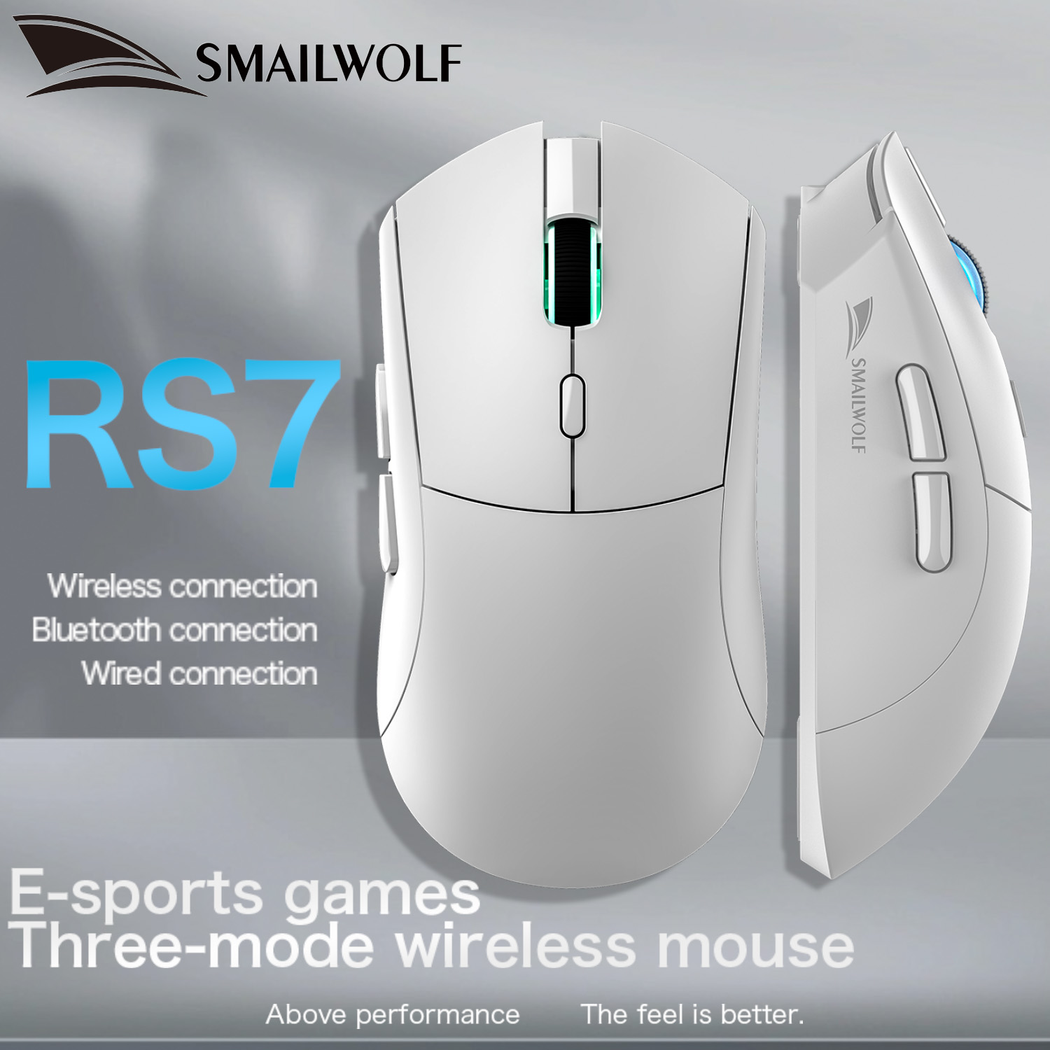 Logitech Mouse G203 - SMAILWOLF RS7 Bluetooth ワイヤレスゲーミングマウス PAW3311 マクロドライバーラップトップデスクトップコンピュータオフィスゲーム