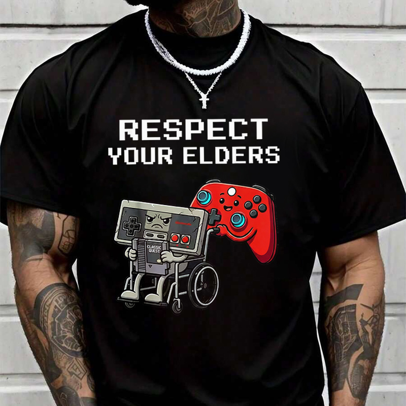 Retro Gaming T Shirts - レトロゲーム面白いゲーマーコントローラー 80 年代メンズファッション Tシャツカジュアルトレンディな Tシャツ夏用半袖快適なトップス