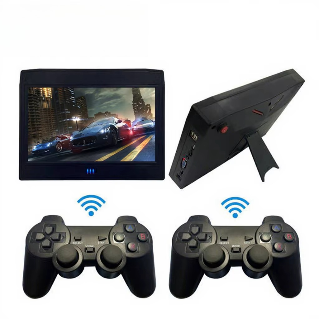 Retro Gaming Arcade Console - L ビデオゲームコンソール 10 インチ画面ポータブルゲームコンソール内蔵 26800 レトロゲームワイヤレスアーケードゲームボックス