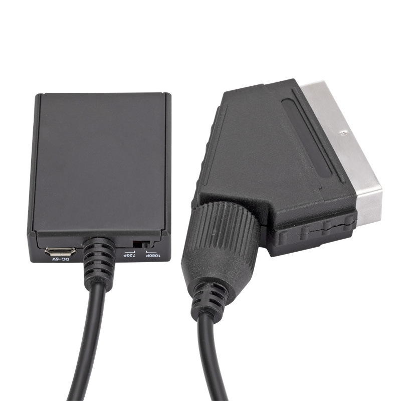 Scart To Hdmi - SCART to HDMI対応 1080P ビデオオーディオアップスケールコンバーターアダプター Sky