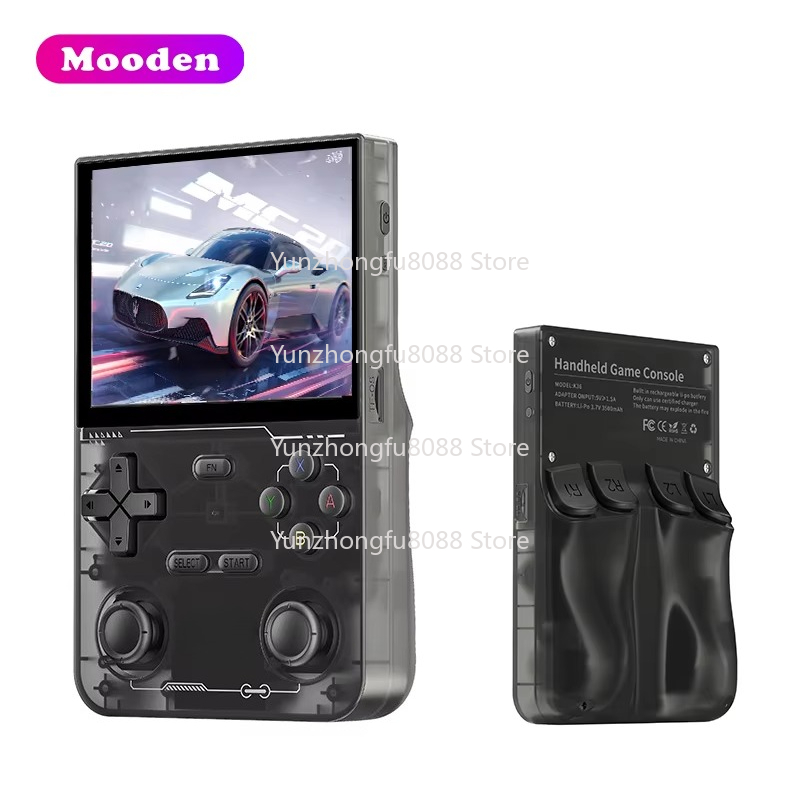 Retro Handheld Console - L K36携帯ゲーム機3.5インチスクリーンLinuxシステム64GB 15000ゲームクラシックポータブルレトロR36S携帯ゲーム機