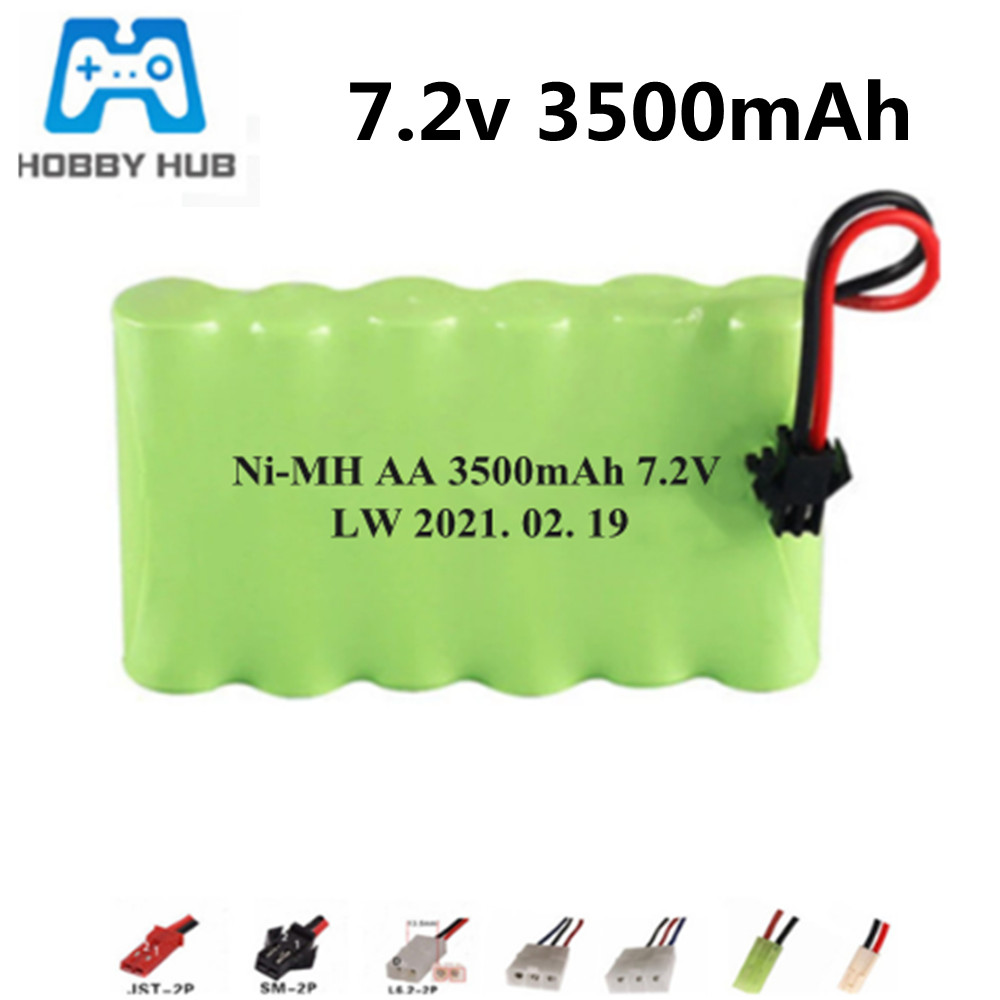 Rechargeable Battery Aa - 充電式電池,ni-mh,aa 7.2 v,3500mah,リモコン用,電気玩具,ボート,車,トラック用,7.2 v,3000 mah