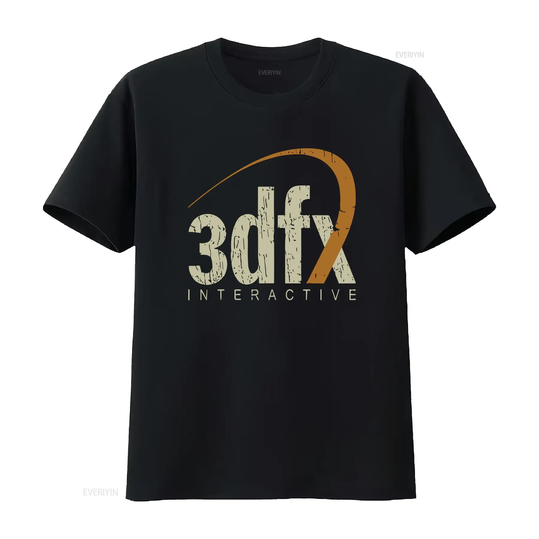 Retro Gaming T Shirts - 1994年ヴィンテージ 3dfx インタラクティブ メンズTシャツ レトロゲーム ヴィンテージウォッシュ加工
