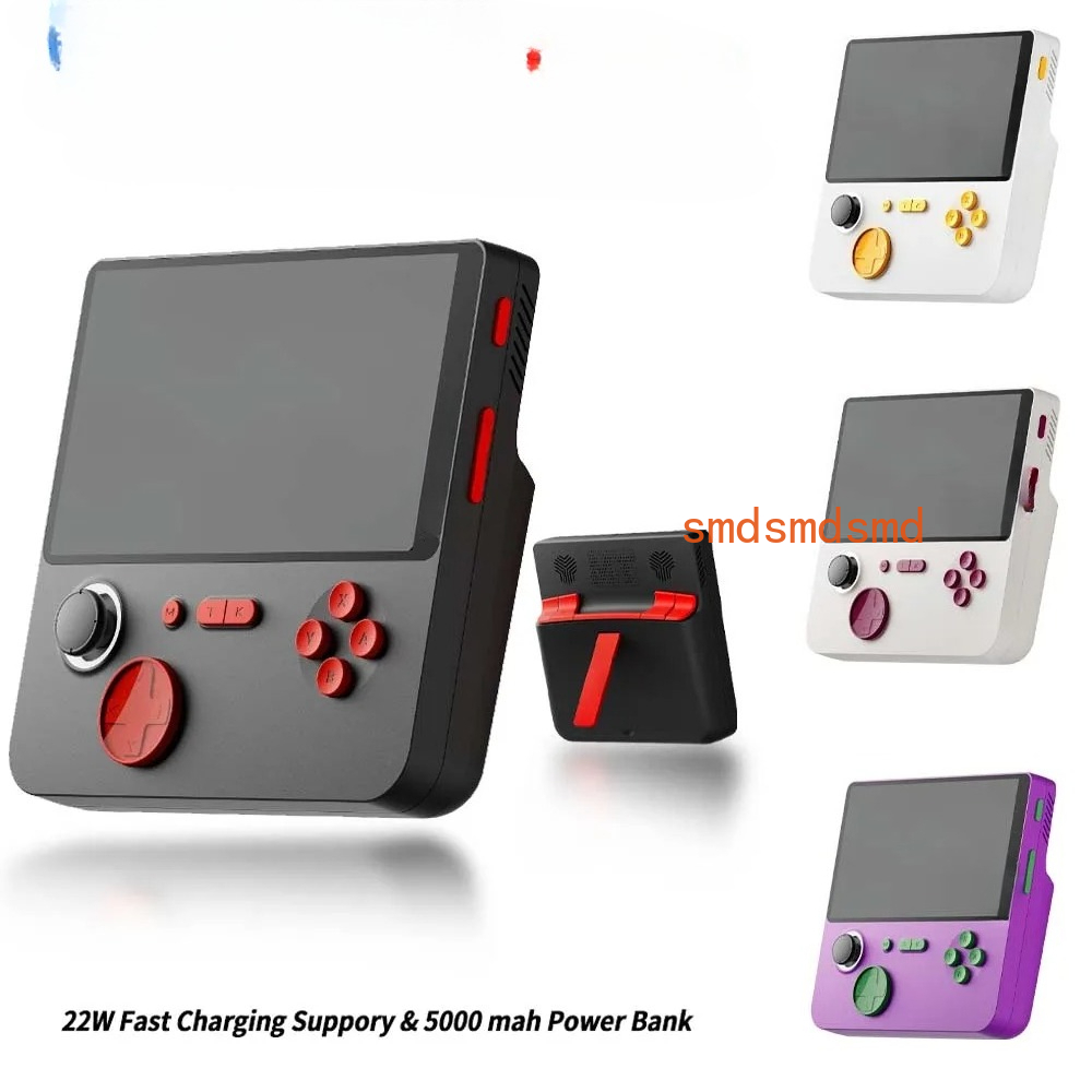 Retro Gaming Arcade Console - E5携帯型ビデオゲーム機 6000mAhパワーバンク 5インチIPSスクリーン 22Wアーケードクラシックゲーム機 レトロゲーム搭載