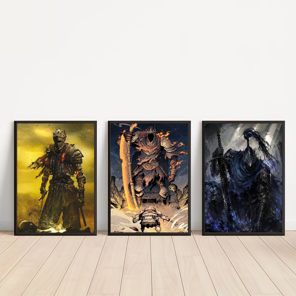 ゲームダークソウルヴィンテージポスター粘着性レトロクラフト紙 - Retro Poster Gaming のレビューと価格