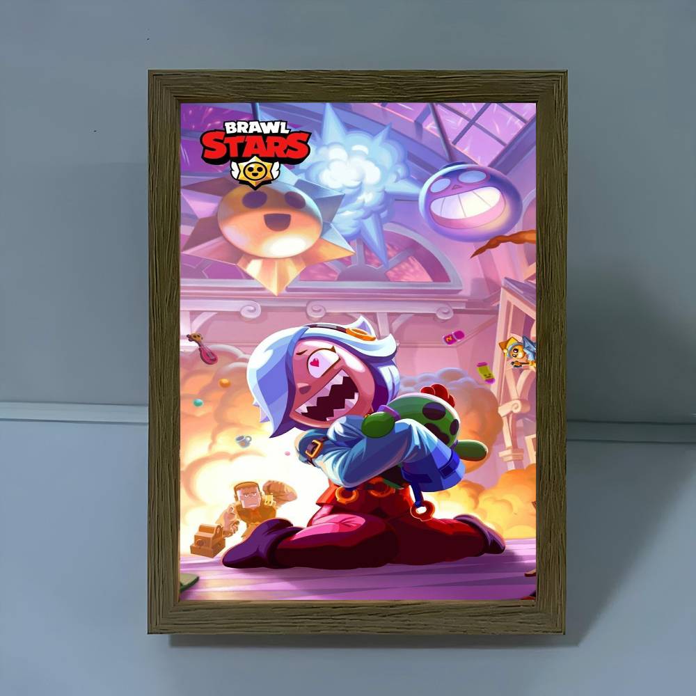 アニメゲーム Brawl Stars 映画粘着ポスターレトロ - Retro Poster Gaming のレビューと価格