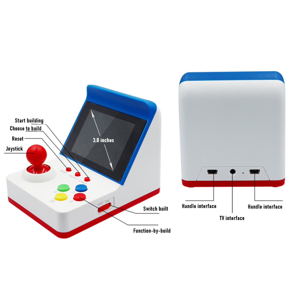 360ビデオゲームコンソール,3インチ画面,8ビット,レトロ - Retro Handheld Console のレビューと価格