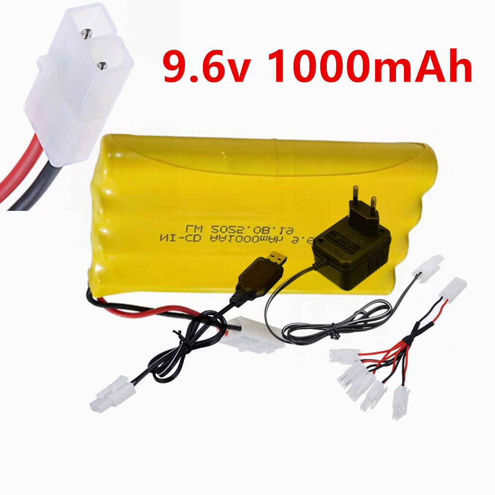 9.6V 1000mAh Ni-CD AA充電式バッテリー  - Rechargeable Battery Aa のレビューと価格