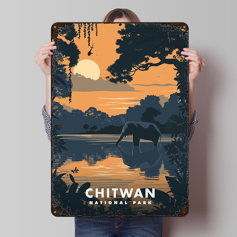 チットワン国立公園メタルポスターカスタマイズされた壁アートレ - Retro Poster Gaming のレビューと価格
