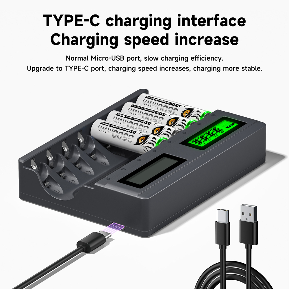 PALO 4-8スロット 1.5V AA AAA充電器 LC - Rechargeable Battery Aa のレビューと価格
