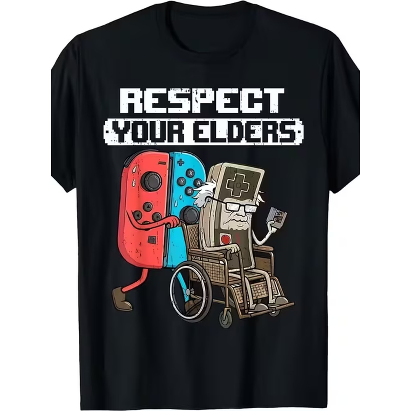 メンズパターンTシャツテーマ：エルダーズ、快適なレトロプリン - Retro Gaming T Shirts のレビューと価格