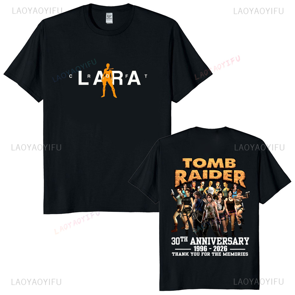 トゥームレイダー 30 周年記念ユニセックスヴィンテージ T - Retro Gaming T Shirts のレビューと価格