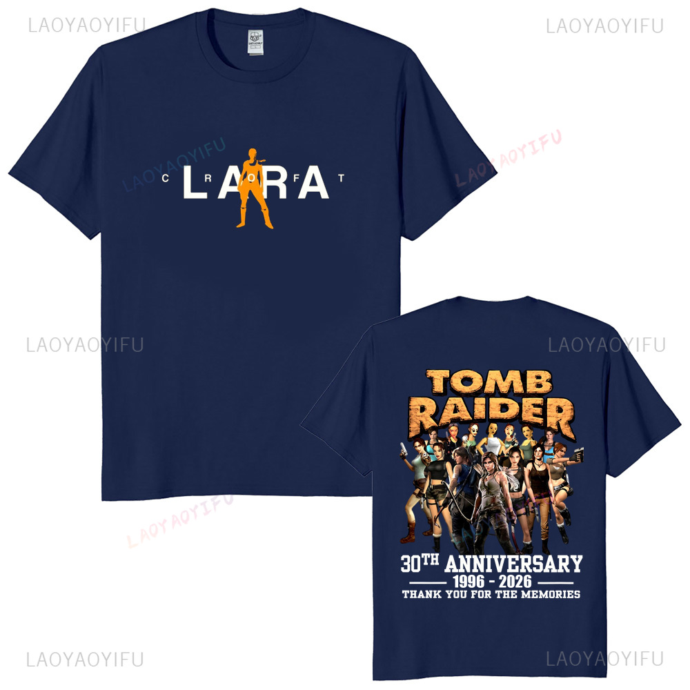 トゥームレイダー 30 周年記念ユニセックスヴィンテージ T - Retro Gaming T Shirts のレビューと価格