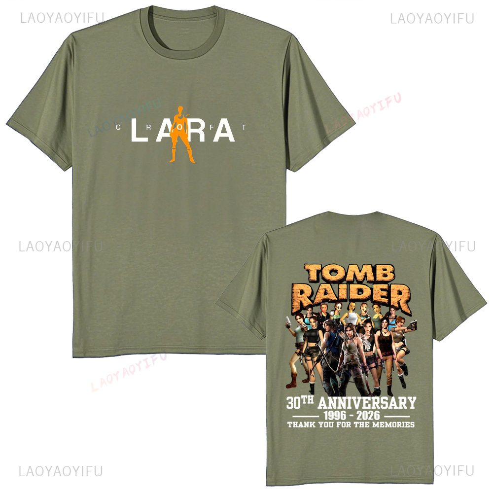 トゥームレイダー 30 周年記念ユニセックスヴィンテージ T - Retro Gaming T Shirts のレビューと価格