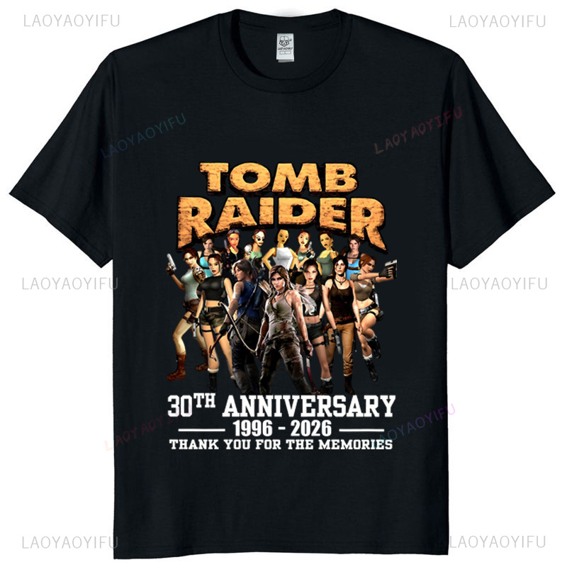 トゥームレイダー 30 周年記念ユニセックスヴィンテージ T - Retro Gaming T Shirts のレビューと価格