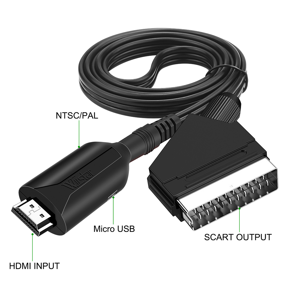 Hdmi-scartケーブルコンバーター,hdmi in s - Scart To Hdmi のレビューと価格