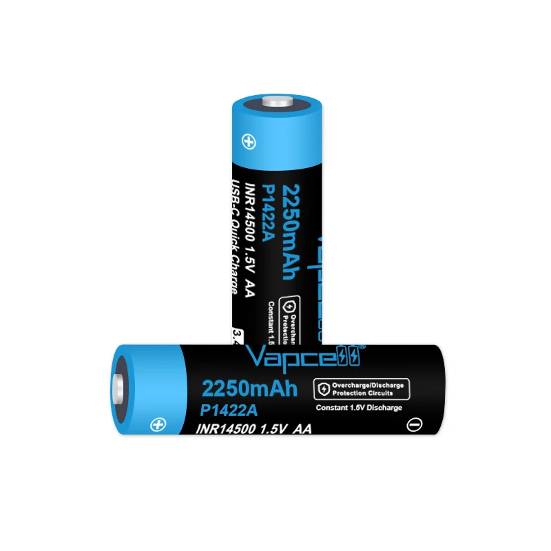 USB-C充電対応セル Vapcell P1422A 1.5 - Rechargeable Battery Aa のレビューと価格