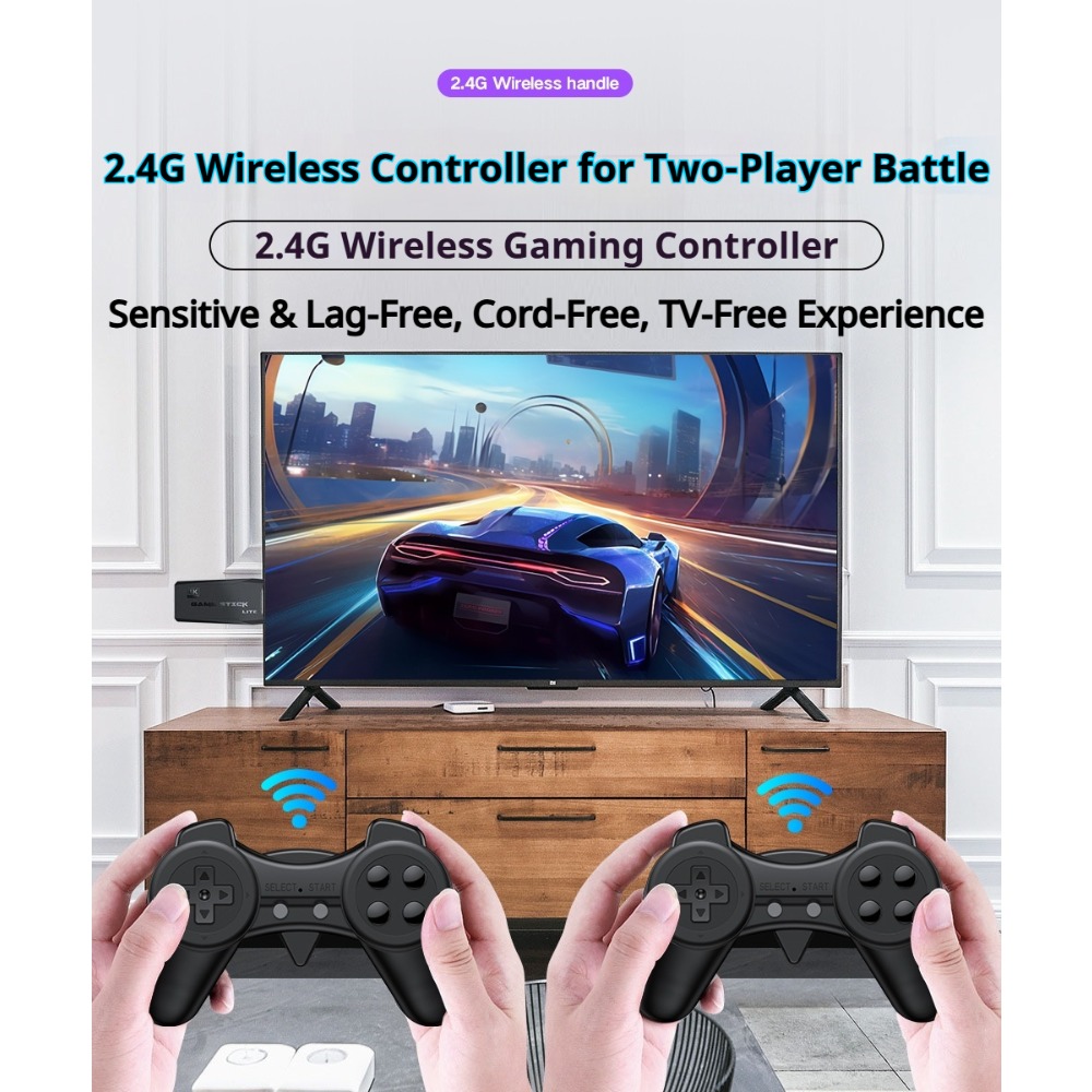 ポータブル4Kレトロゲームスティックコンソール、ワイヤレスコ - Retro Gaming Arcade Console のレビューと価格