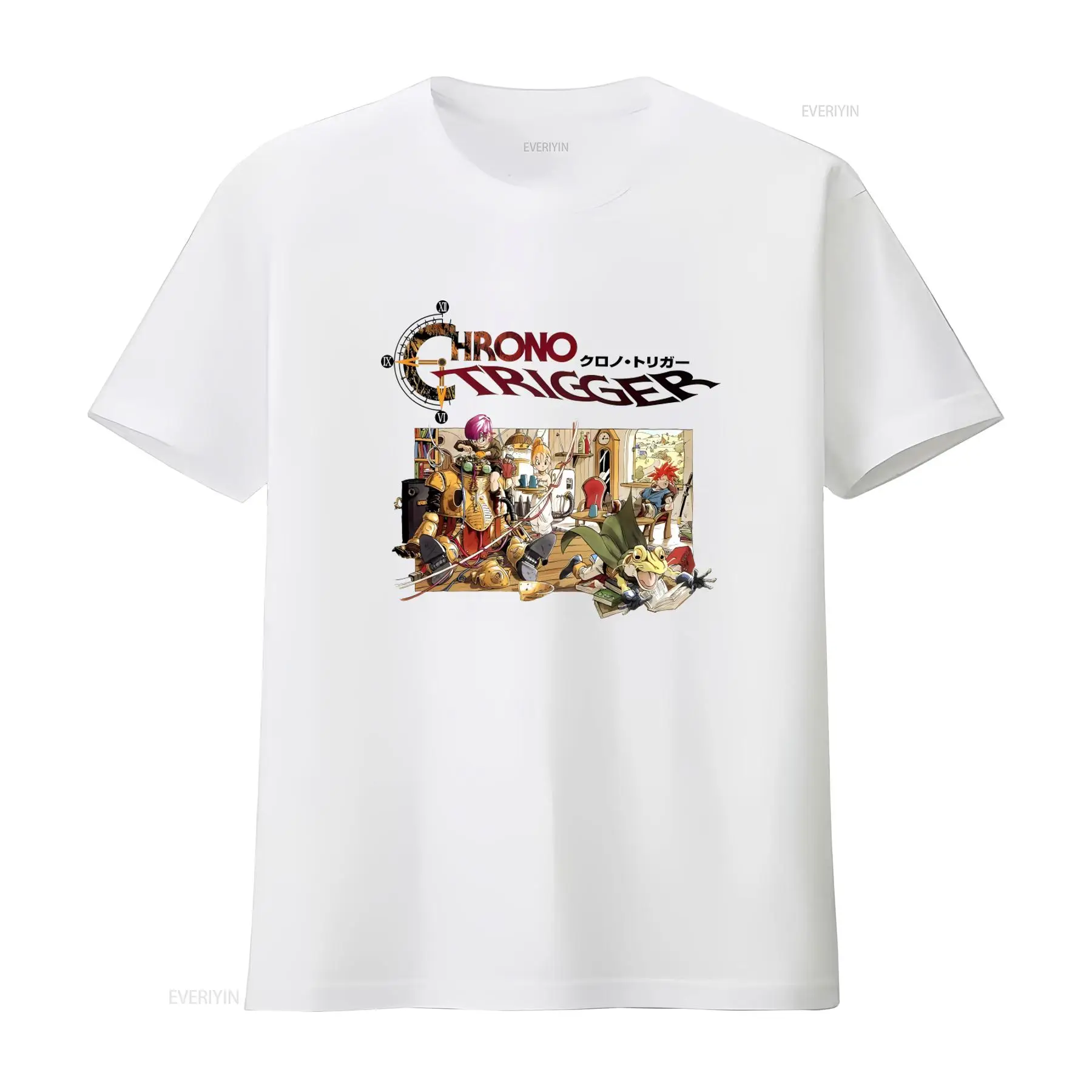 クロノトリガービデオゲームロゴ T シャツサイズ S 5XL - Retro Gaming Logo のレビューと価格