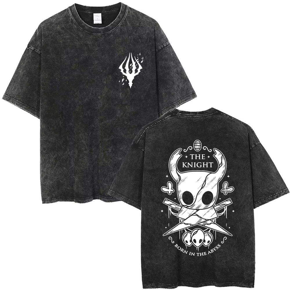 ウォッシュドヴィンテージゲーム ホロウナイト 両面プリントT - Retro Gaming T Shirts のレビューと価格