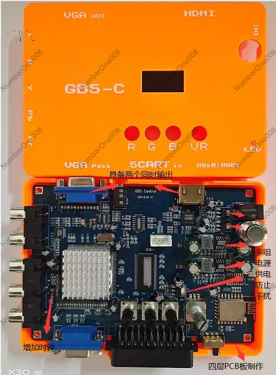 低解像度ゲーム用RGBSコンポーネントビデオ-VGA HDM - Scart To Hdmi のレビューと価格