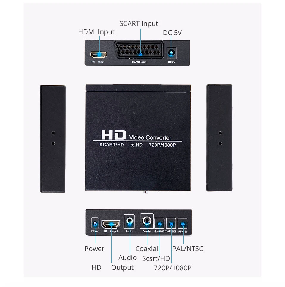 SCART HDMI to HDMIビデオコンバーター 10 - Scart To Hdmi のレビューと価格