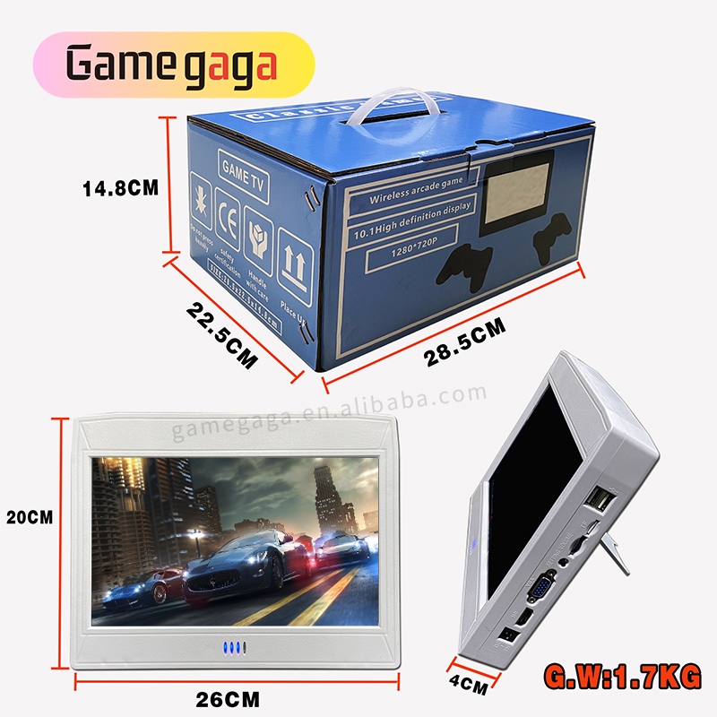 L ビデオゲームコンソール 10 インチ画面ポータブルゲーム - Retro Gaming Arcade Console のレビューと価格