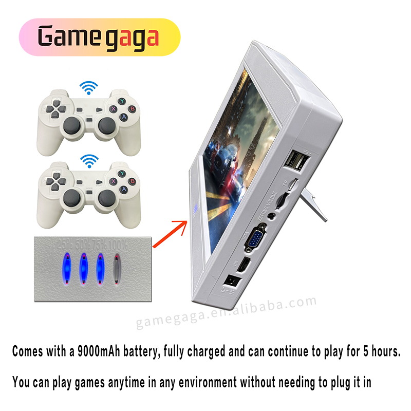 L ビデオゲームコンソール 10 インチ画面ポータブルゲーム - Retro Gaming Arcade Console のレビューと価格