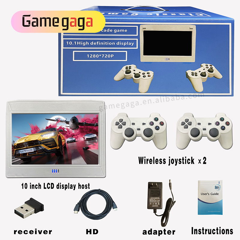 L ビデオゲームコンソール 10 インチ画面ポータブルゲーム - Retro Gaming Arcade Console のレビューと価格