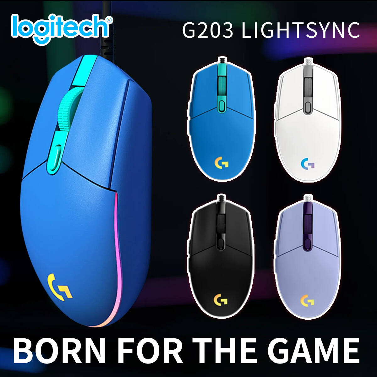 ロジクールG203有線ゲーミングマウス、高速反応ボタン、コン - Logitech Mouse G203 のレビューと価格