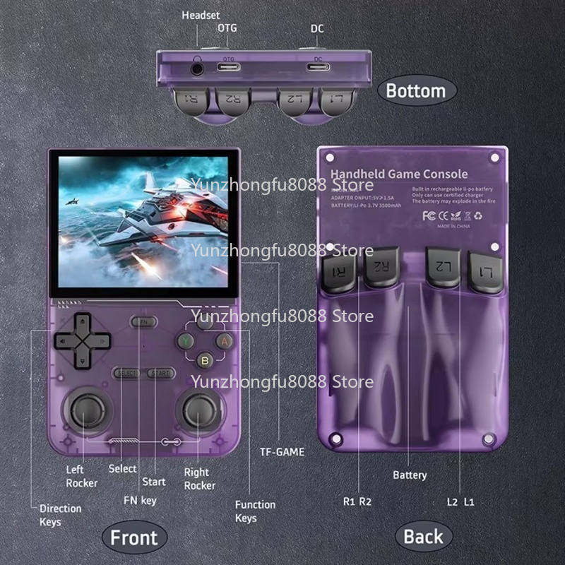 L K36携帯ゲーム機3.5インチスクリーンLinuxシステ - Retro Handheld Console のレビューと価格