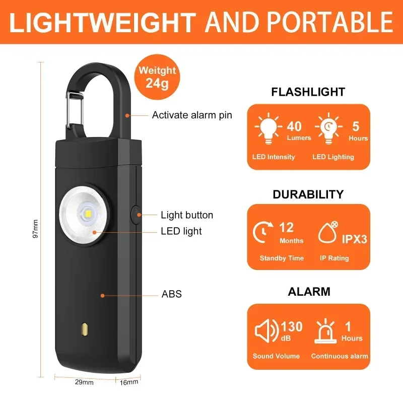 自己防衛 LED 懐中電灯 USB 充電式キーホルダーライト - Rechargeable Battery Aa のレビューと価格