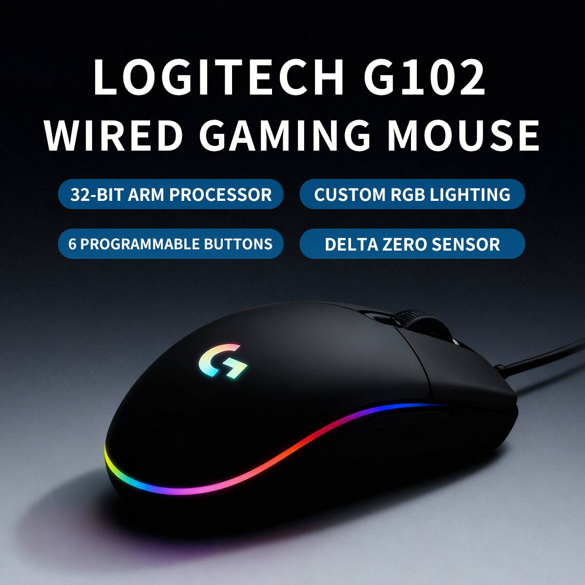 ロジクール G102 プロディジー ゲーミングマウス、軽量で - Logitech Mouse G203 のレビューと価格