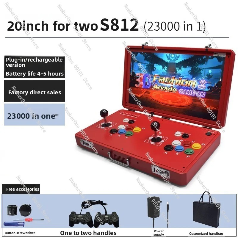 ポータブルレトロアーケードゲーム機、デュアルジョイスティック - Retro Handheld Console のレビューと価格