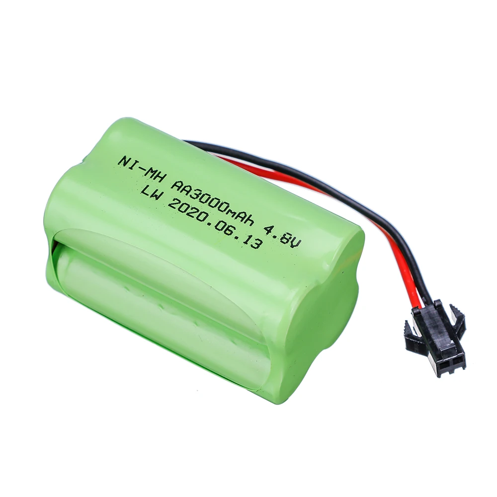 4.8V 3000mAh充電式バッテリーと充電器、RCボート - Rechargeable Battery Aa のレビューと価格