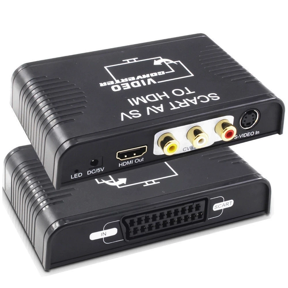 S-ビデオコンポジットav scartからhdmiへのコンバ - Scart To Hdmi のレビューと価格