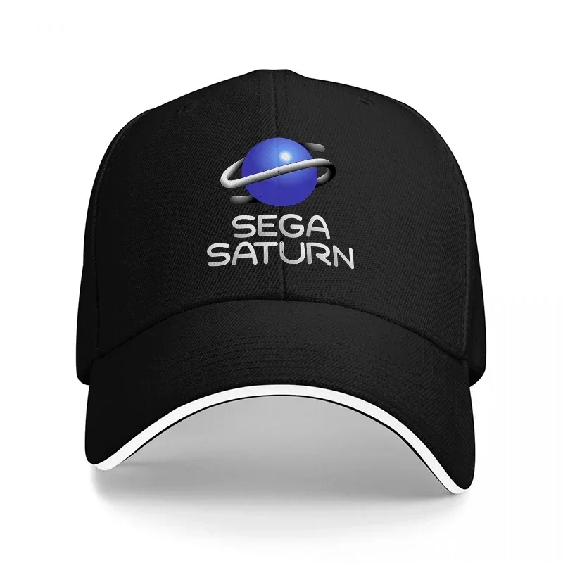 新しいSEGA SATURNロゴベースボールキャップ、黒地に - Retro Gaming Logo のレビューと価格