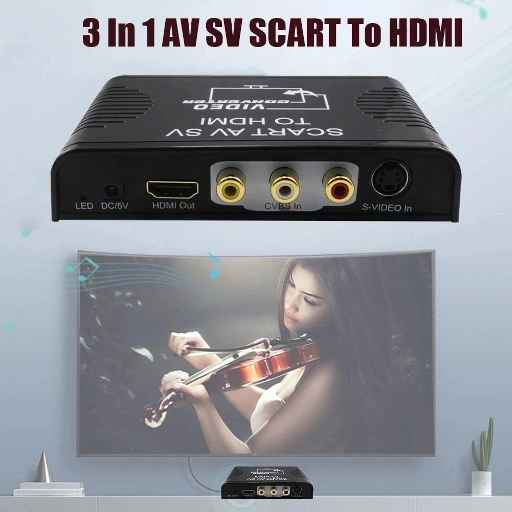 S-ビデオ複合avカートからhdmiへのコンバーター、スイッ - Scart To Hdmi のレビューと価格