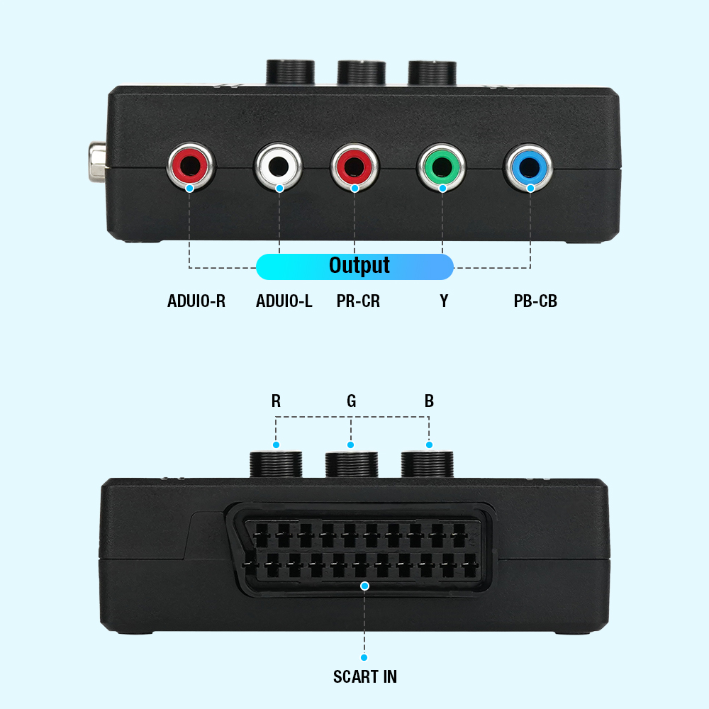 RGBS VGA - YPBPRコンポーネントコンバーター  - Retro Gaming Box のレビューと価格